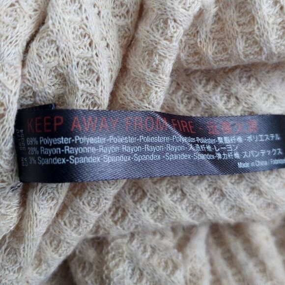 URBAN OUTFITTERS THERMAL BEIGE BLOUSE SZ.S EUC. - Picture 11 of 11